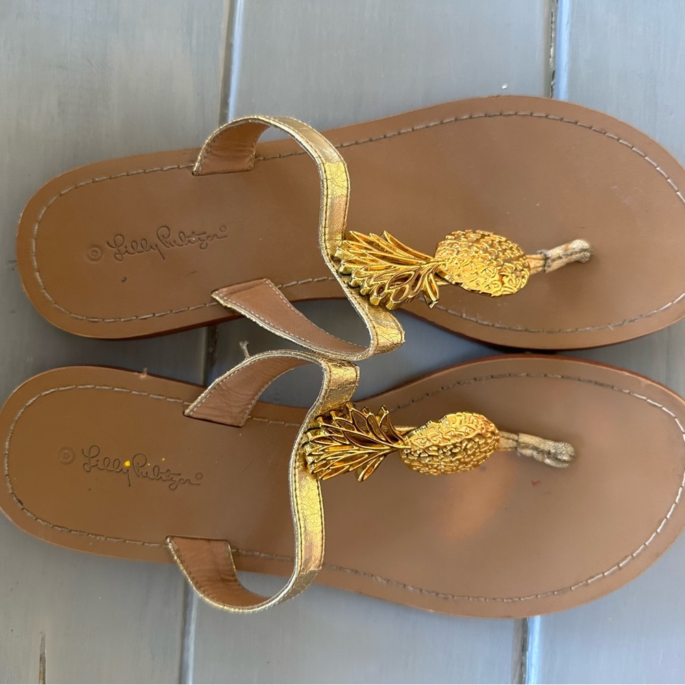 Lilly Pulitzer for Target Pineapple Sandals. Size 10.